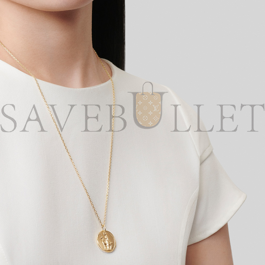 V*N CL*F arpels zodiaque medal virginis (virgo) - yellow gold  vcarp7st00